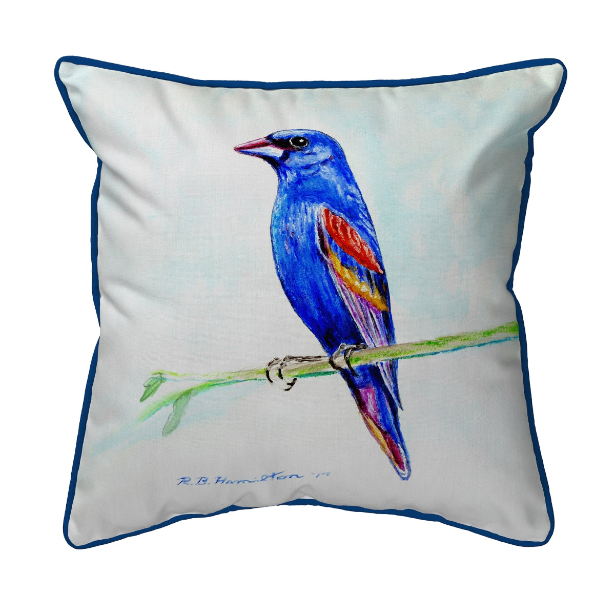 Betsy Drake ZP825 20 x 24 in. Blue Grosebeak Indoor & Outdoor Extra La