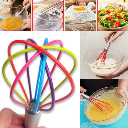 Kitchen Premium Silicone Whisk With Heat Resistant